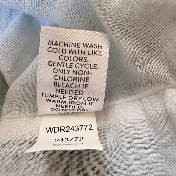 J JILL Embroidered Cotton Ikat Dress Small Petite V-Neck Sleeveless Lined Boho - Picture 13 of 13